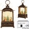 Christmas Lantern, Lit Christmas Snow Globe Lantern-with USB+ Music Christmas Water Lantern Snow Globe Portable Creative Cute Christmas Decorations and Charming Gifts (Forest House)